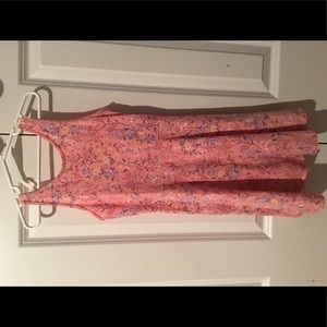 Dress size 7-8 old navy pink flowered dress